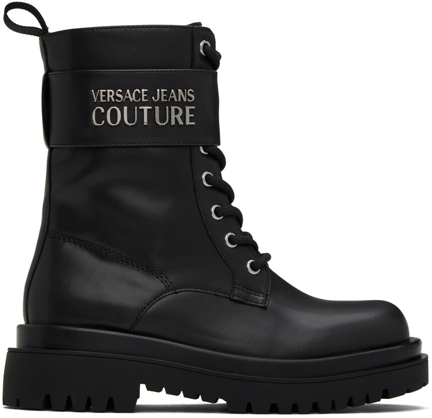

Черные ботинки Дрю Versace Jeans Couture