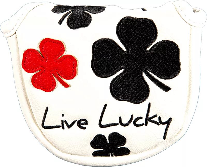 Чехол CMC Design Live Lucky Mallet Putter, белый 1pcs golf clubs head covers mallet putter headcover pu leather magnetic closure luck cat lovely