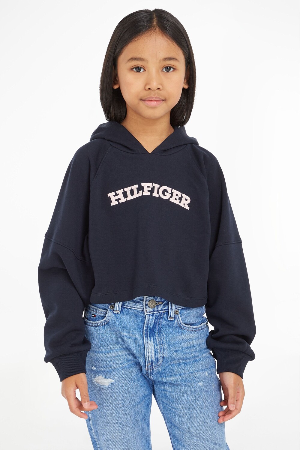 

Худи монотип синего цвета для девочек Tommy Hilfiger, синий