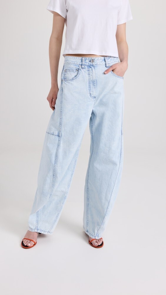 

Джинсы Tibi Bleached Denim Sid