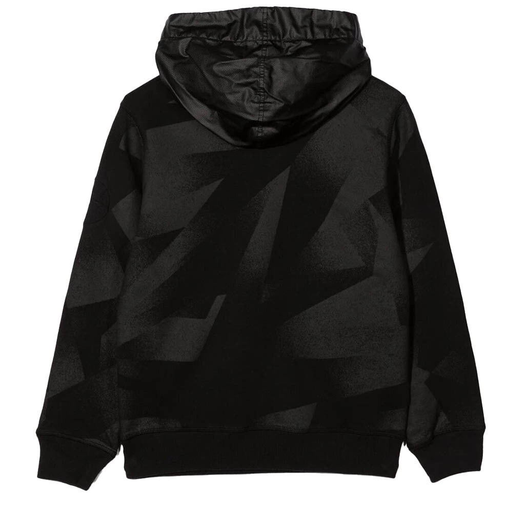 

Черно-серое худи Stone Island, черный