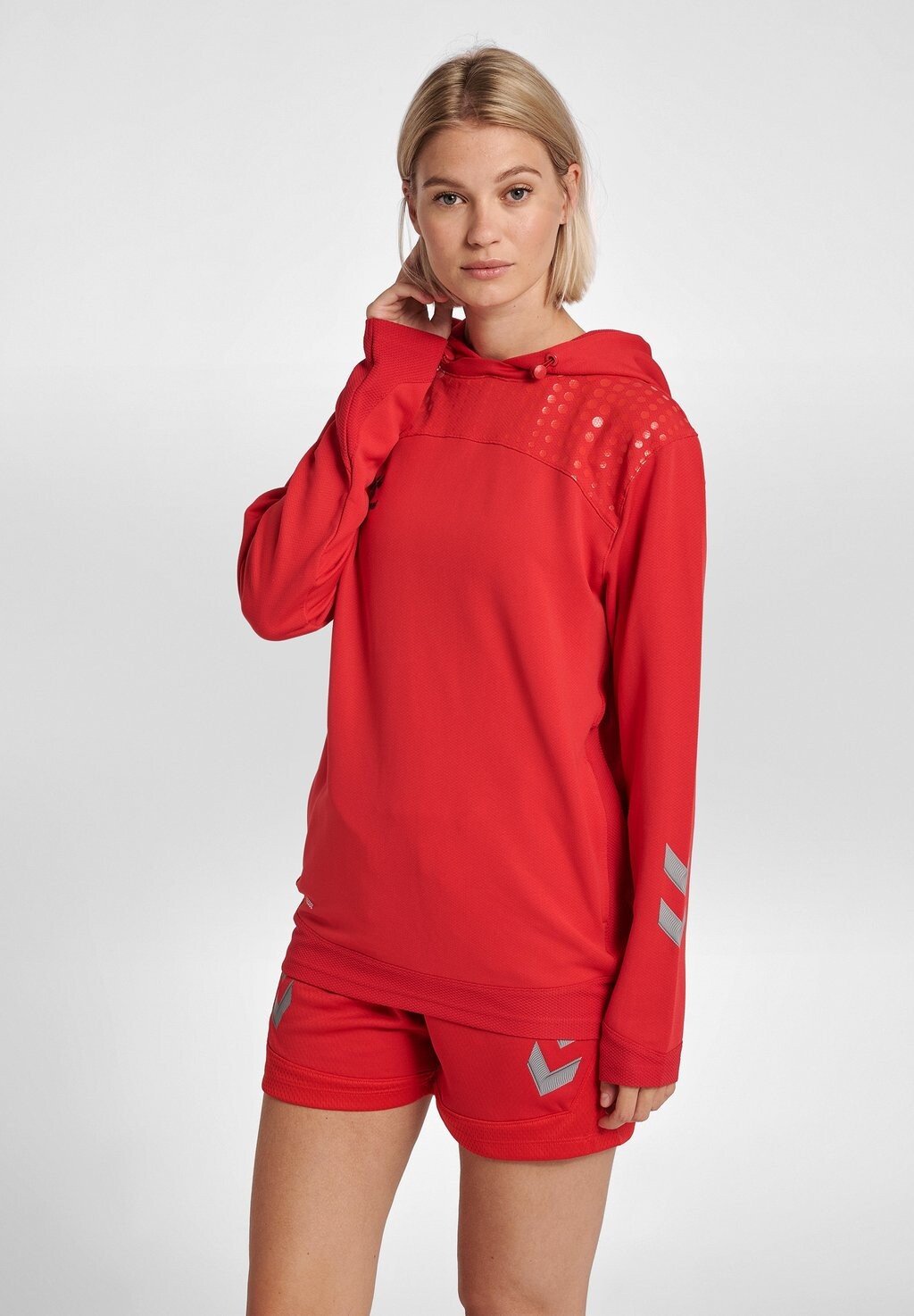 

Толстовка с капюшоном Hummel, ярко-красный