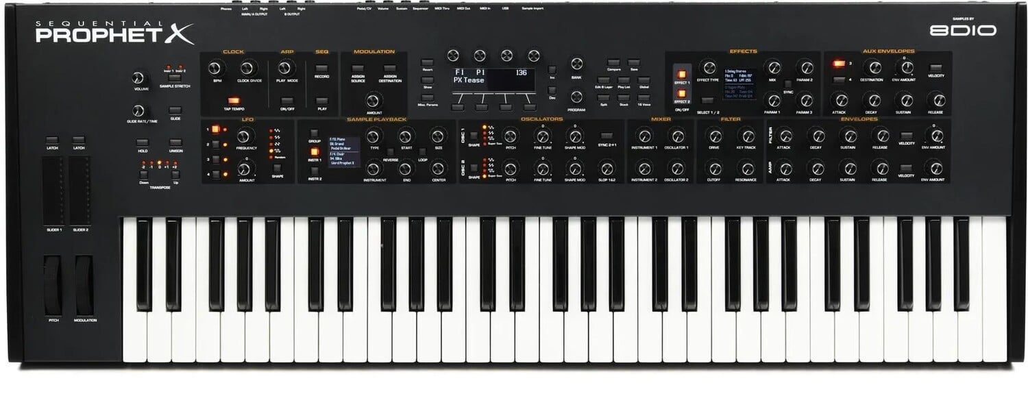 

Последовательный синтезатор Prophet X с 61 клавишей