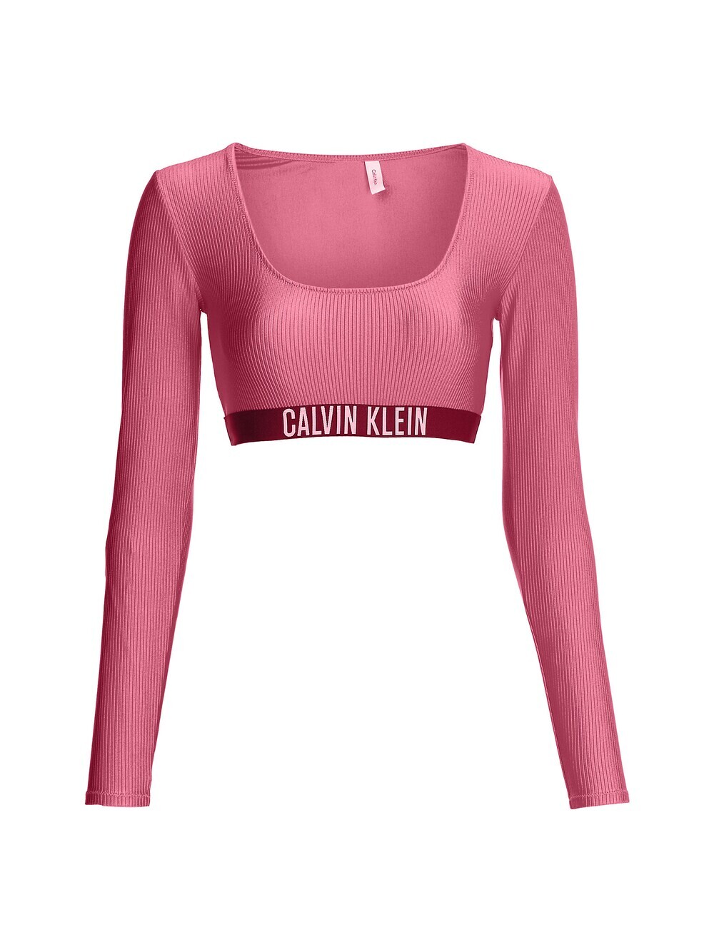 

Топ бикини без косточек Calvin Klein Swimwear, розовый