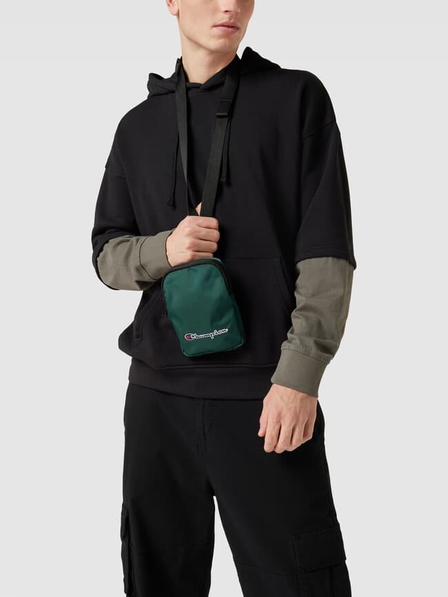 

Сумка через плечо с пришивной этикеткой, модель «Small плечо Bag» CHAMPION, зеленый