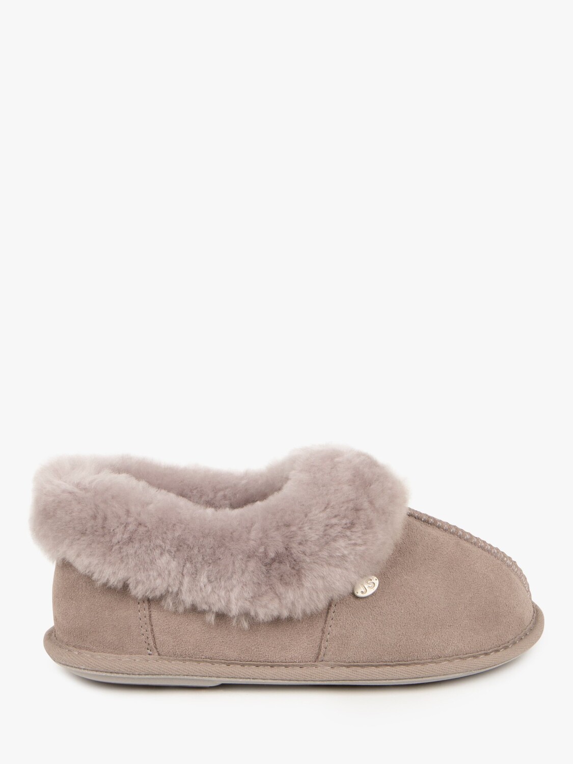 

Классические замшевые тапочки Just Sheepskin, цвет Dove