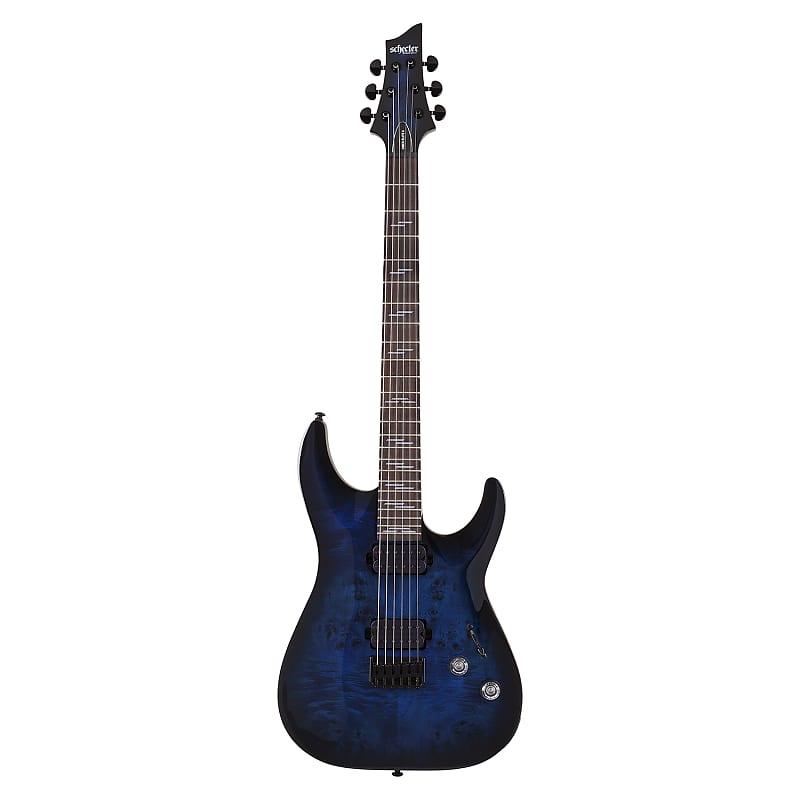 электрогитара schecter omen elite 6 see thru blue burst Электрогитара Schecter Omen Elite 6 Guitar, Rosewood Fretboard, See Thru Blue Burst