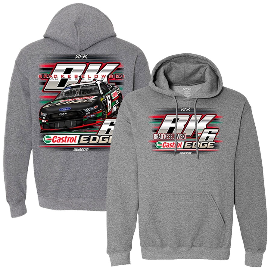 

Пуловер с капюшоном RFK Racing Brad Keselowski, серый
