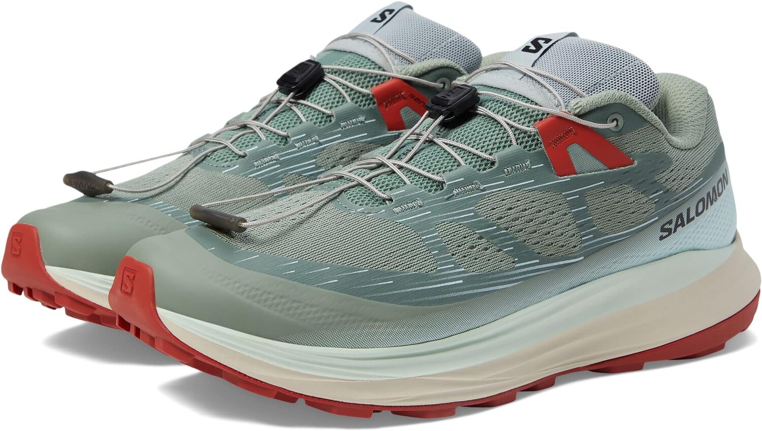 

Кроссовки Ultra Glide 2 Salomon, цвет Lily Pad Bleached Aqua Hot Sauce