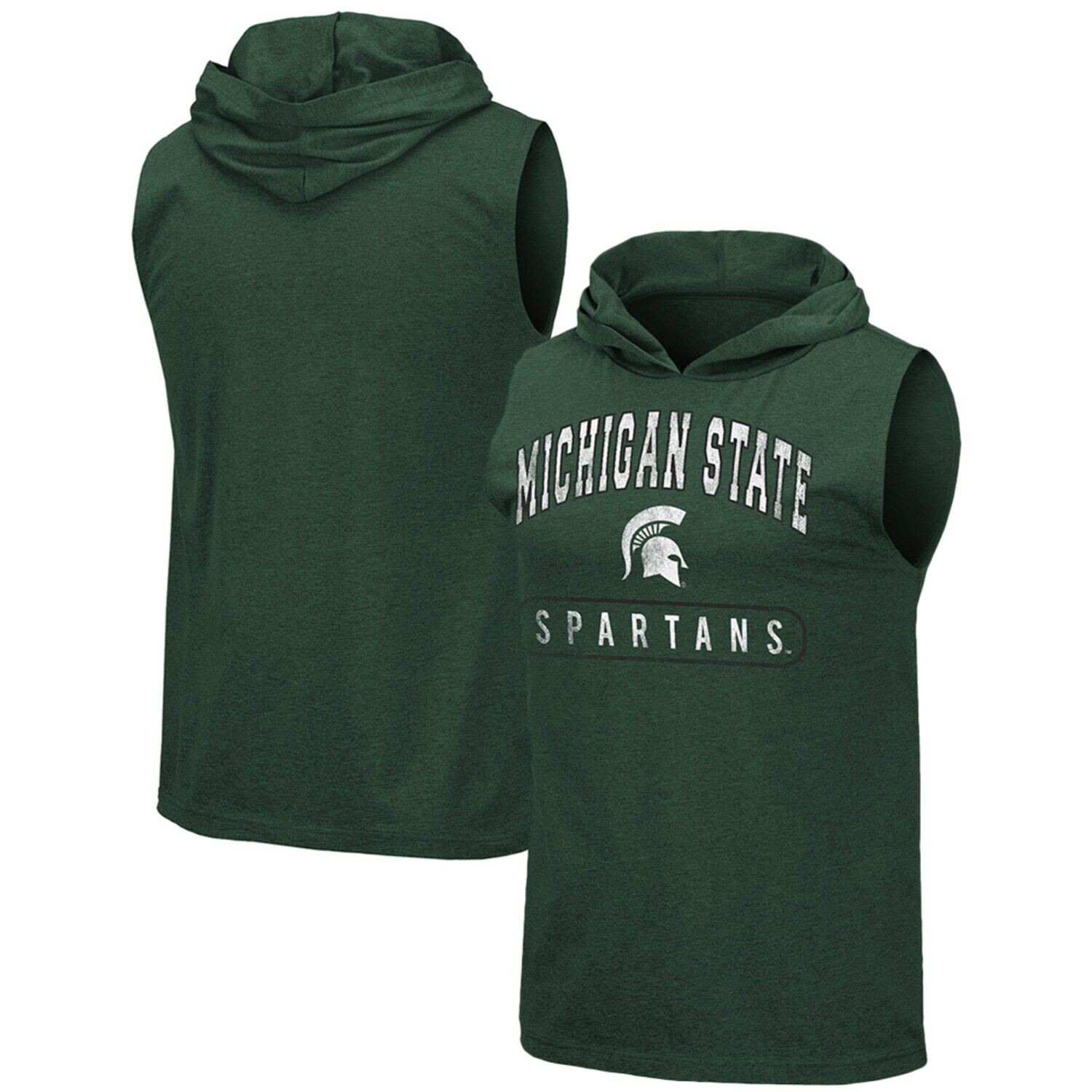 

Мужская зеленая толстовка с капюшоном Michigan State Spartans Varsity на бретелях Colosseum, Зеленый
