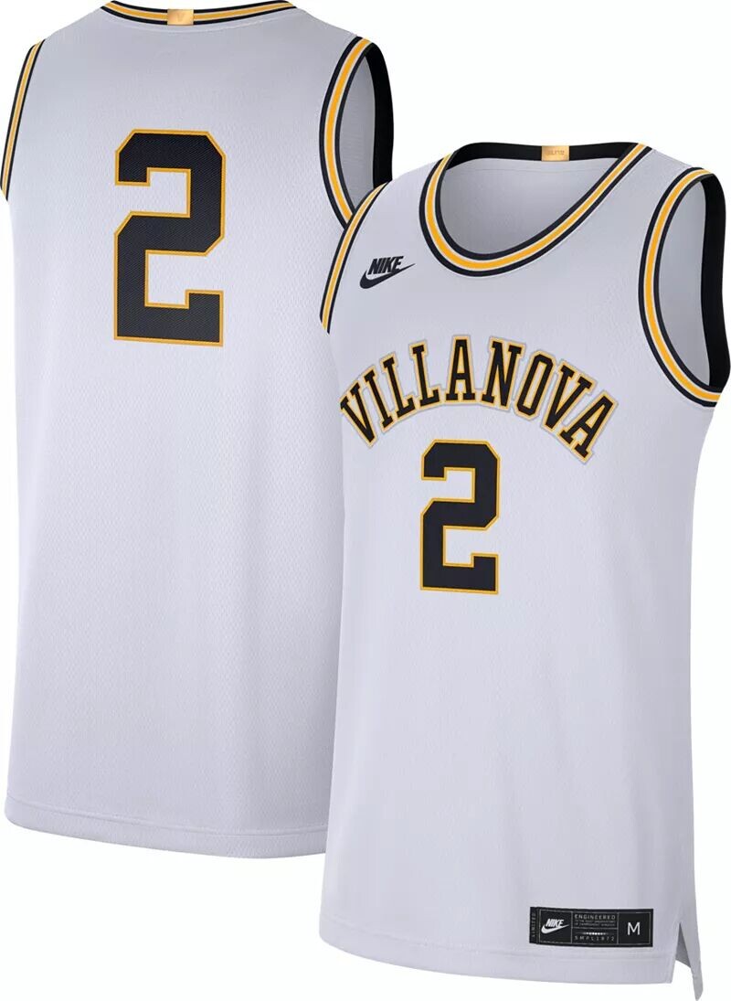 

Мужская белая баскетбольная майка Nike Villanova Wildcats #2 Retro Limited