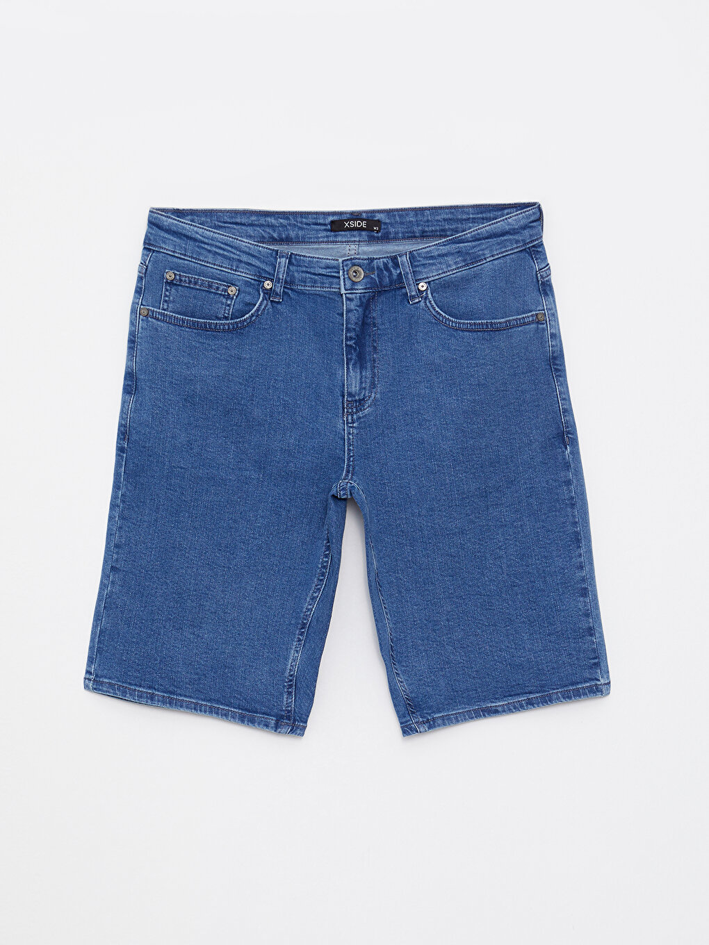 Мужские джинсовые шорты стандартного кроя XSIDE, средний синий