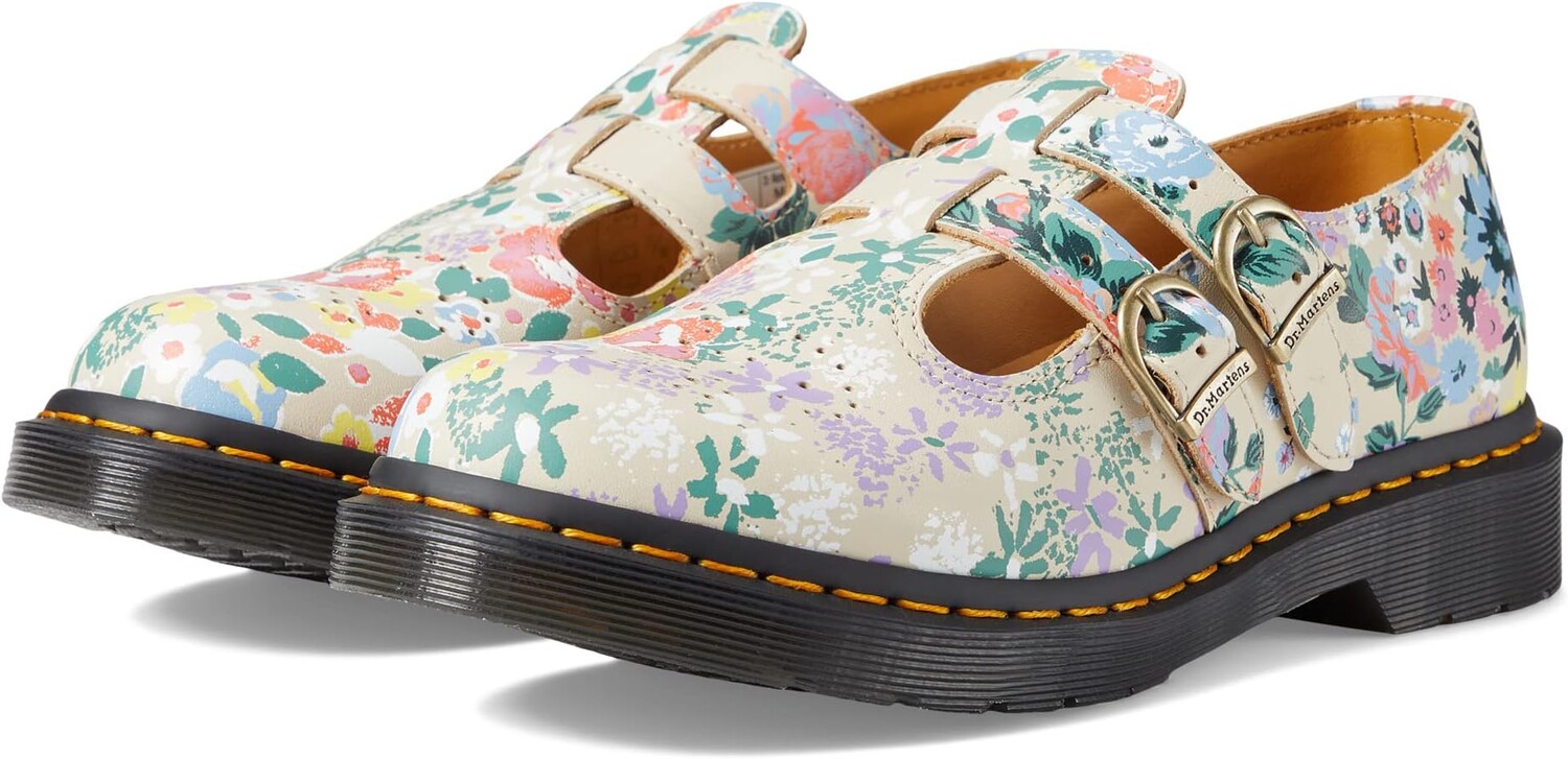 

Лоферы 8065 Dr. Martens, цвет Parchment Beige Floral Mash Up