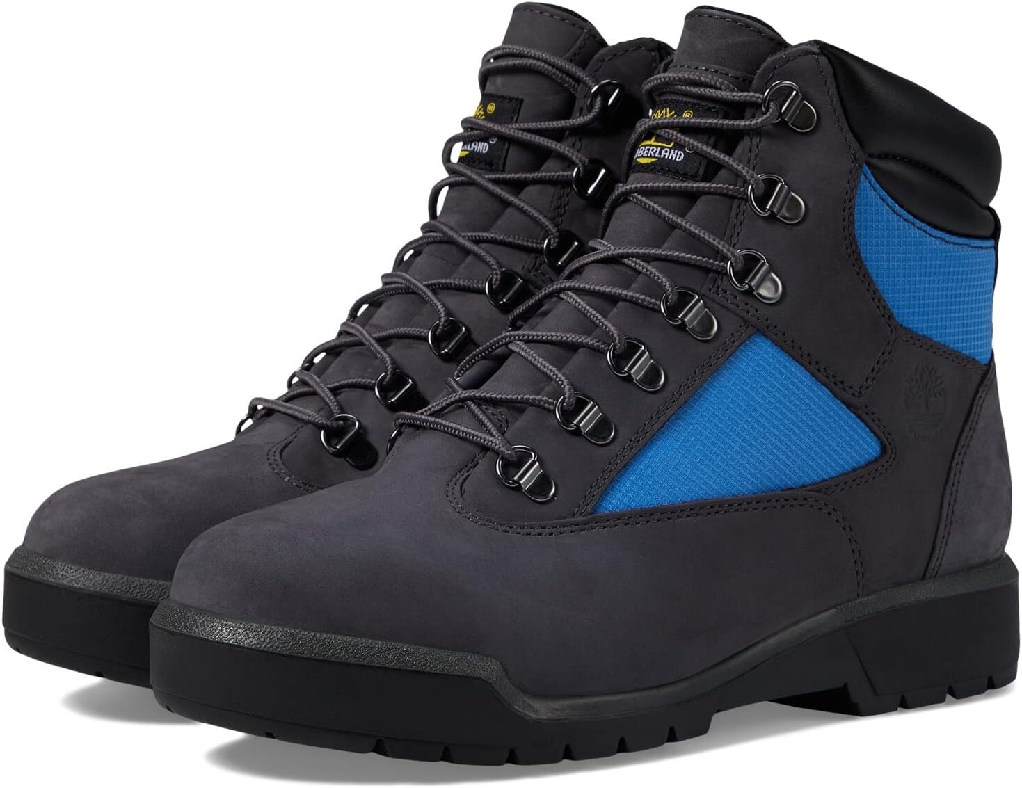 

Ботинки на шнуровке Field Boot 6" F/L Waterproof Timberland, цвет Dark Grey Nubuck Blue