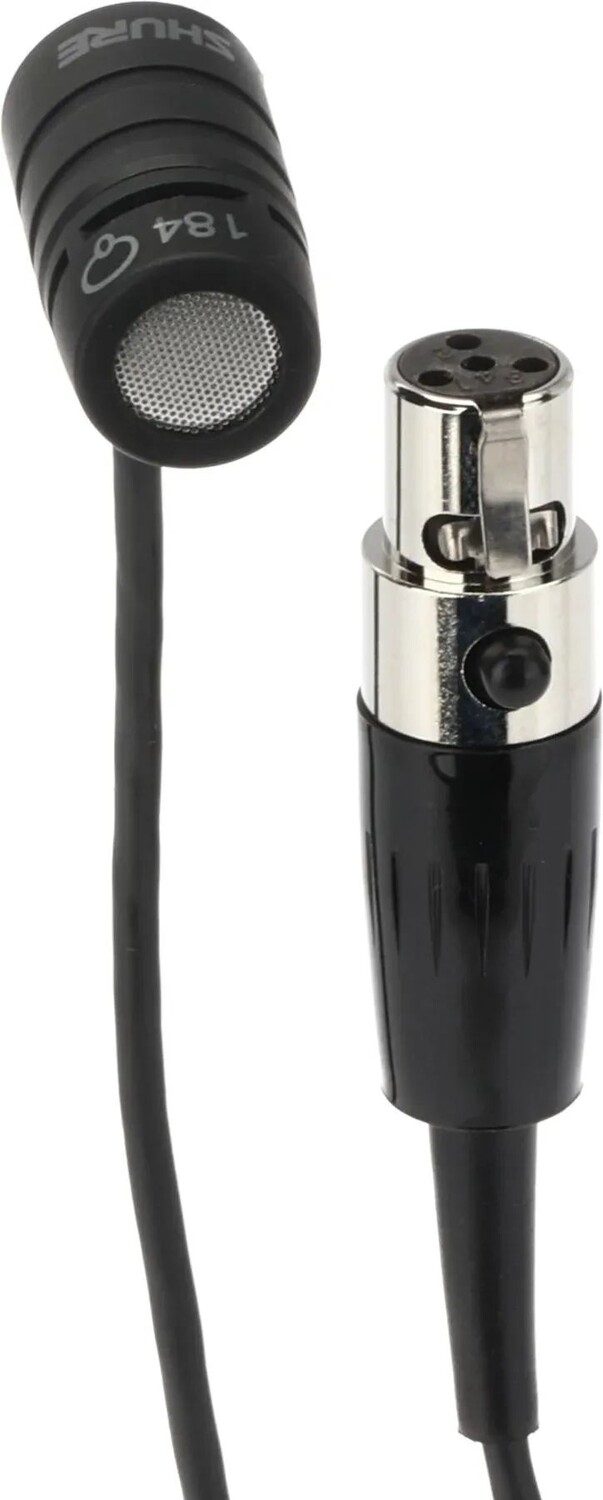 

Петличный микрофон Shure WL184 для беспроводной связи Shure — суперкардиоидный