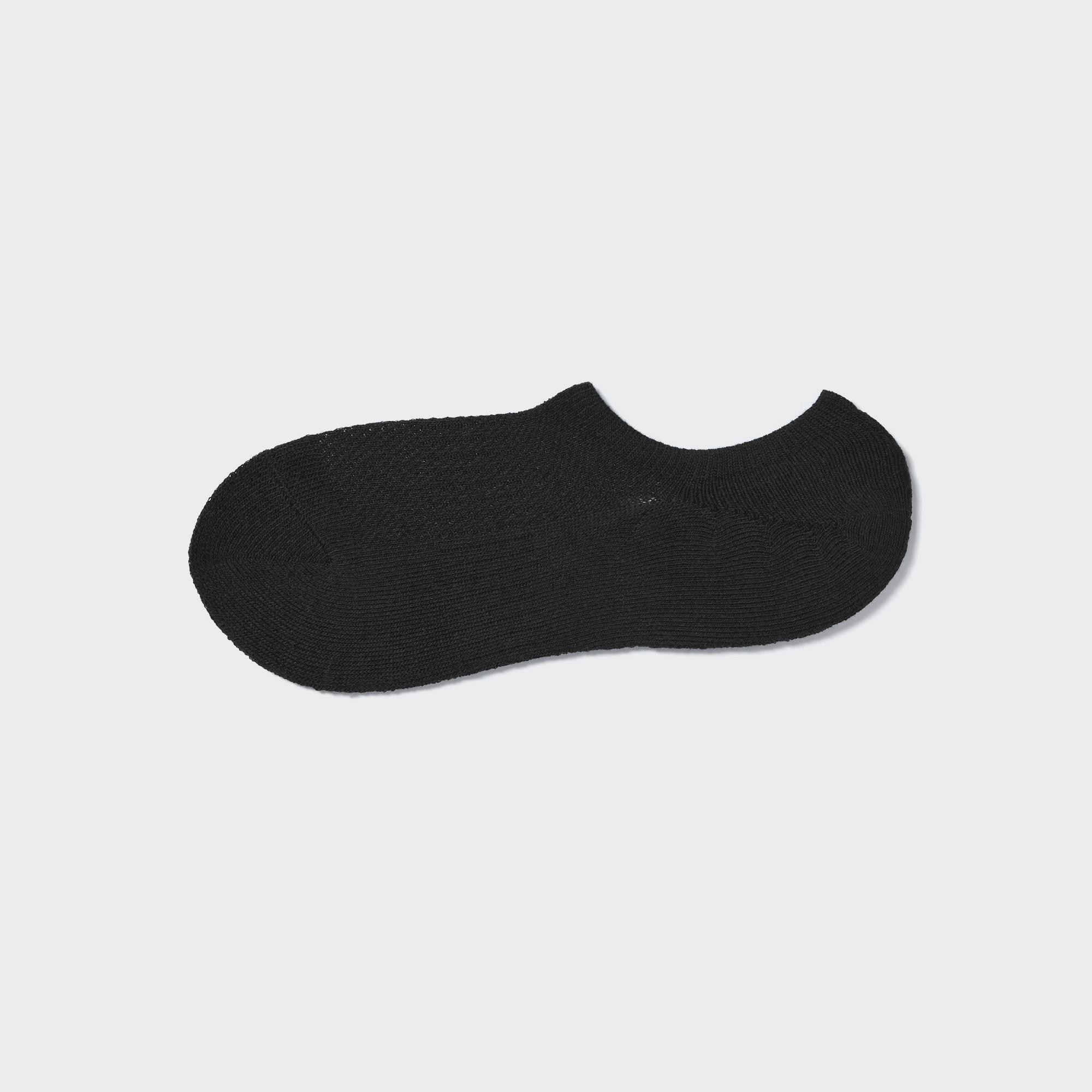 Низкие носки с ворсом UNIQLO, черный носки needles с ворсом черные