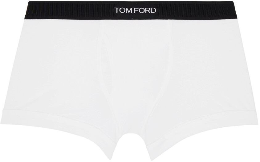 

Белые боксеры классического кроя Tom Ford
