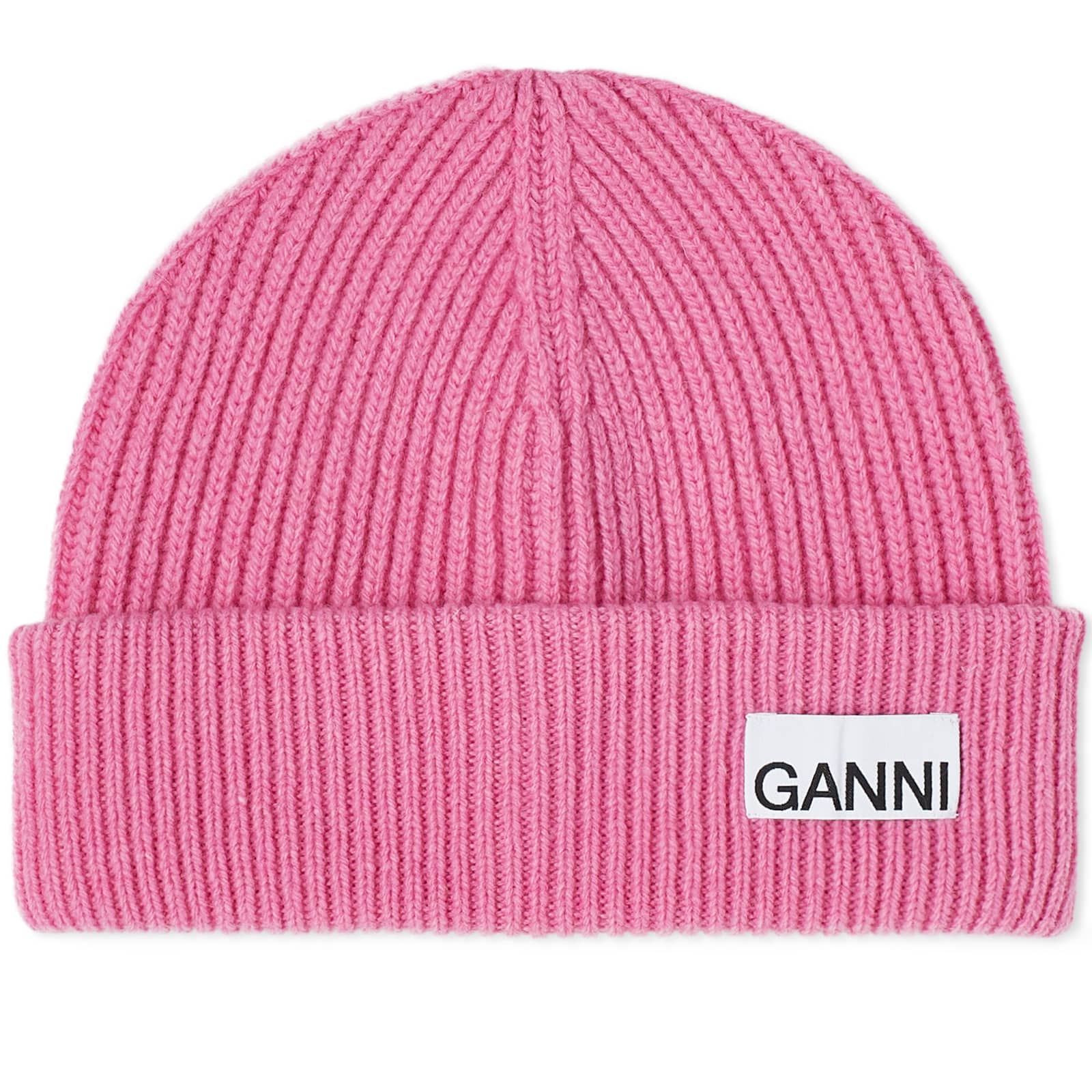 

Шапка Ganni Rib Knit, цвет Cone Flower