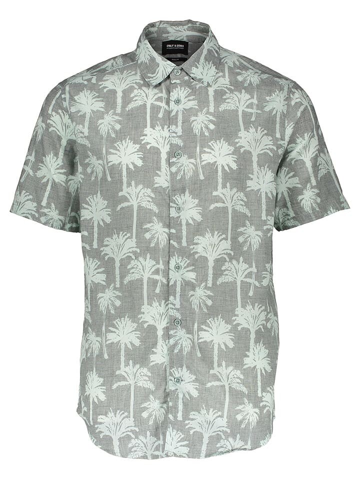 

Рубашка ONLY & SONS Bronx Regular fit, зеленый
