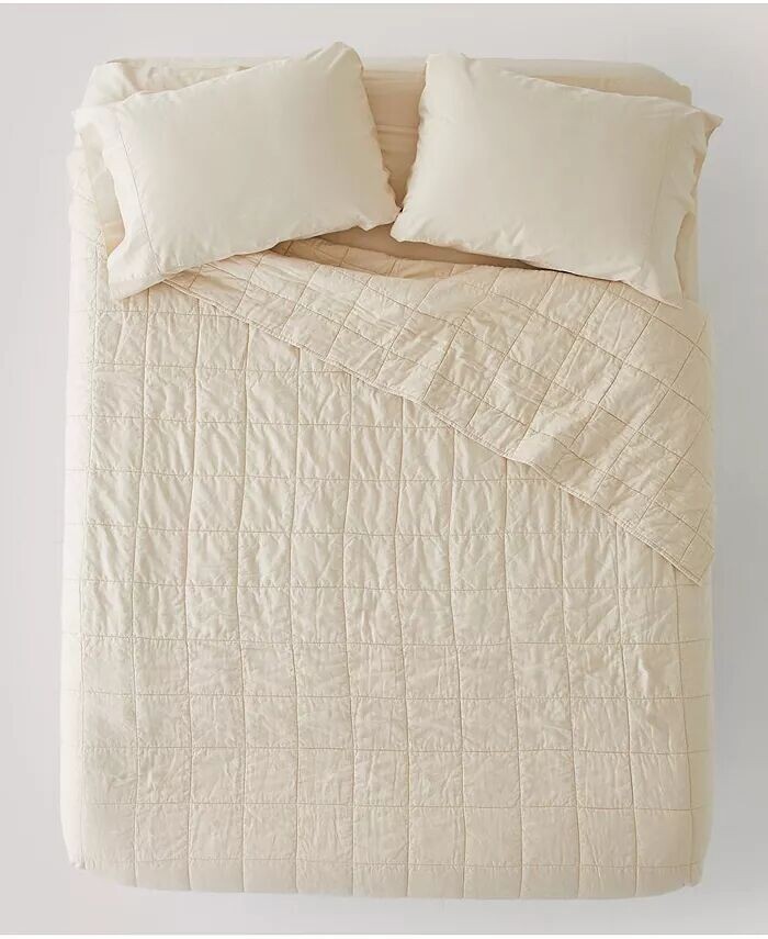 

Стеганое хлопковое одеяло - Twin/Twin XL Pact, серый