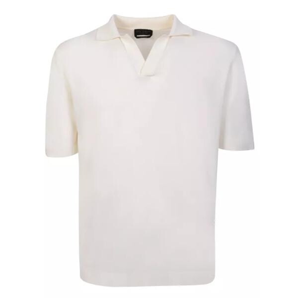 

Футболка cream cotton polo shirt Dell'Oglio, белый