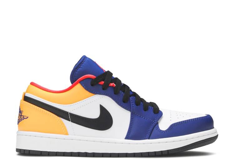 

Кроссовки AIR JORDAN 1 LOW 'WHITE DEEP ROYAL BLUE', белый