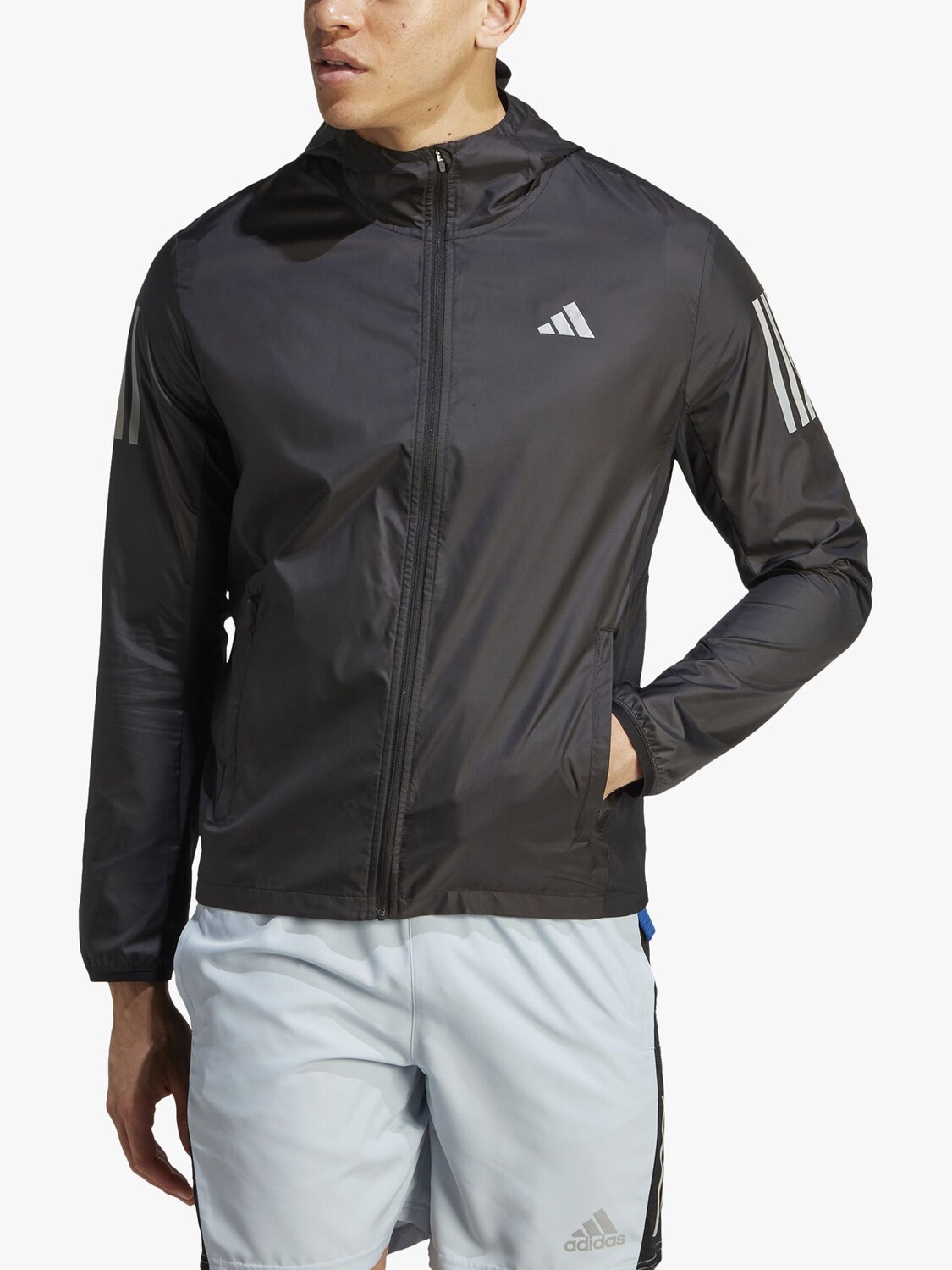 

Мужская беговая куртка adidas Own The Run, черная, Черный