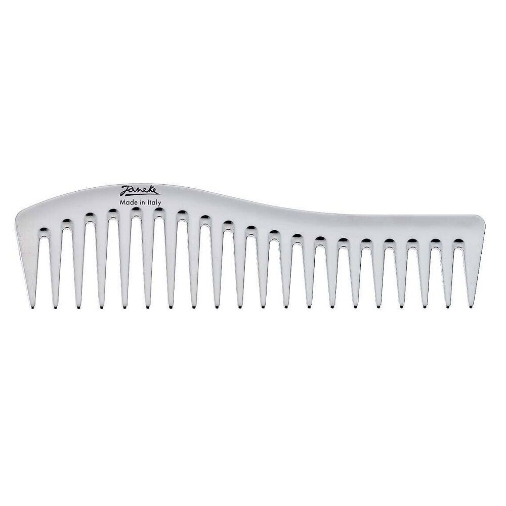 

Хромированная расческа для всех типов волос Janeke Line Chrome Comb, 1 шт.