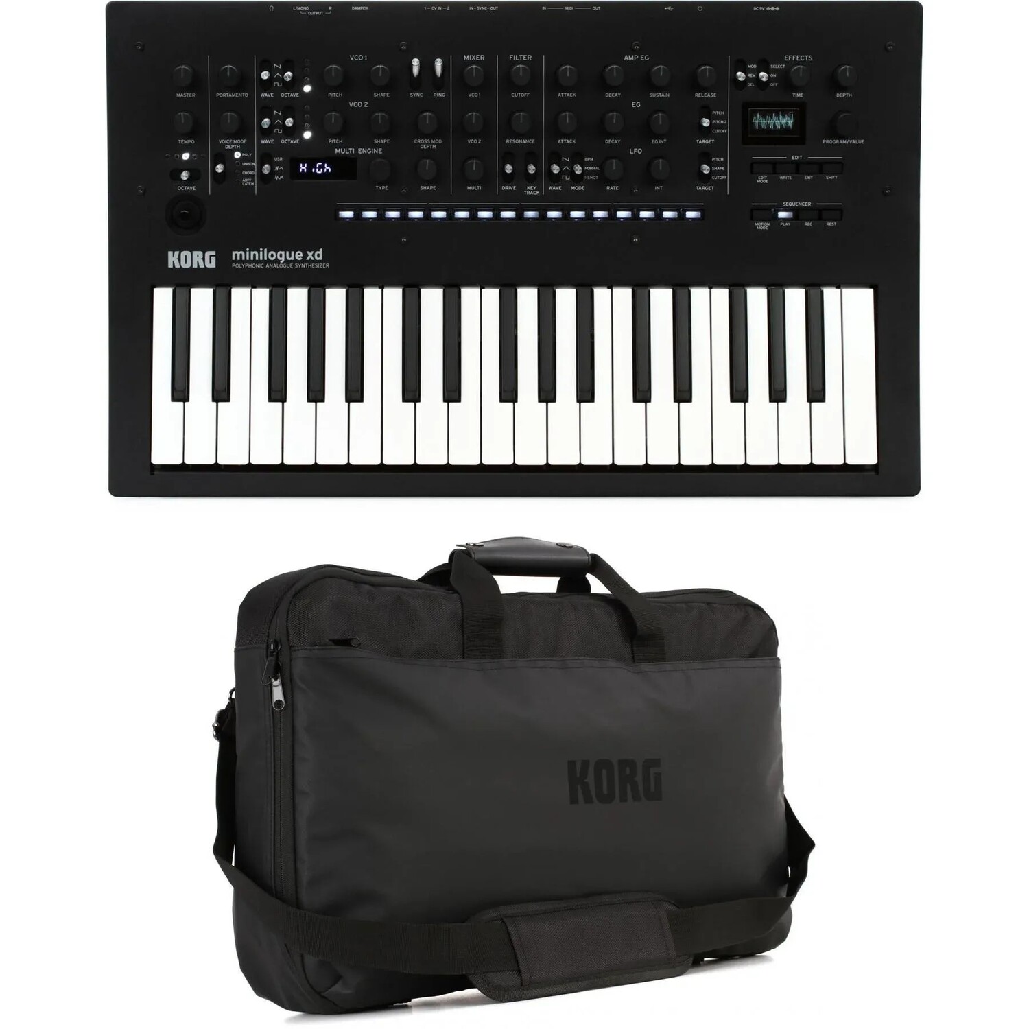 

Korg minilogue XD 4-голосный аналоговый синтезатор с чехлом для инструментов