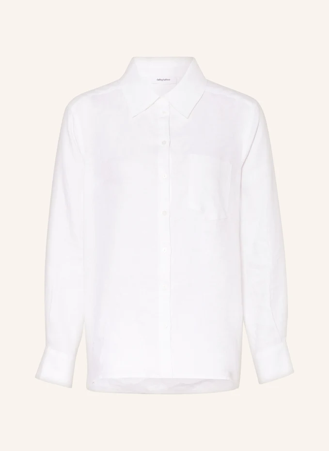 Льняная блузка-рубашка Darling Harbour, белый