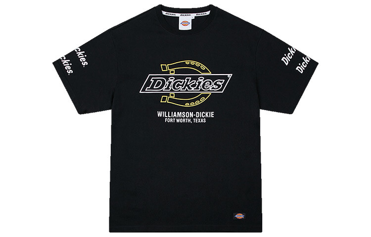 

Dickies SS21 Футболка с короткими рукавами и логотипом Puff, мужская, черная