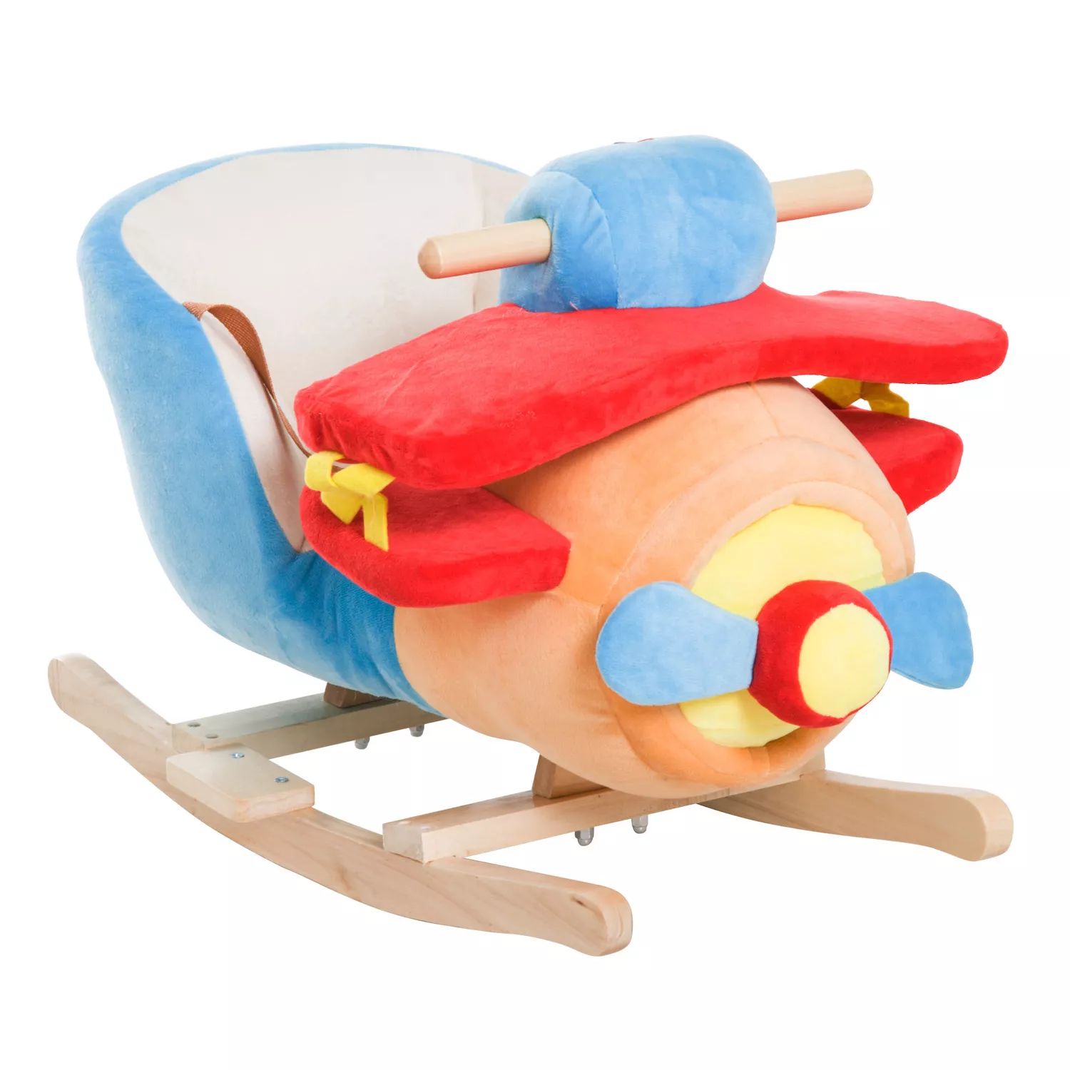 цена Детское деревянное плюшевое кресло-качалка Qaba Kids Qaba