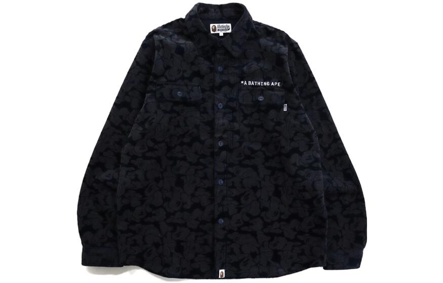 

Рубашка мужская темно-синяя A Bathing Ape, темно-синий