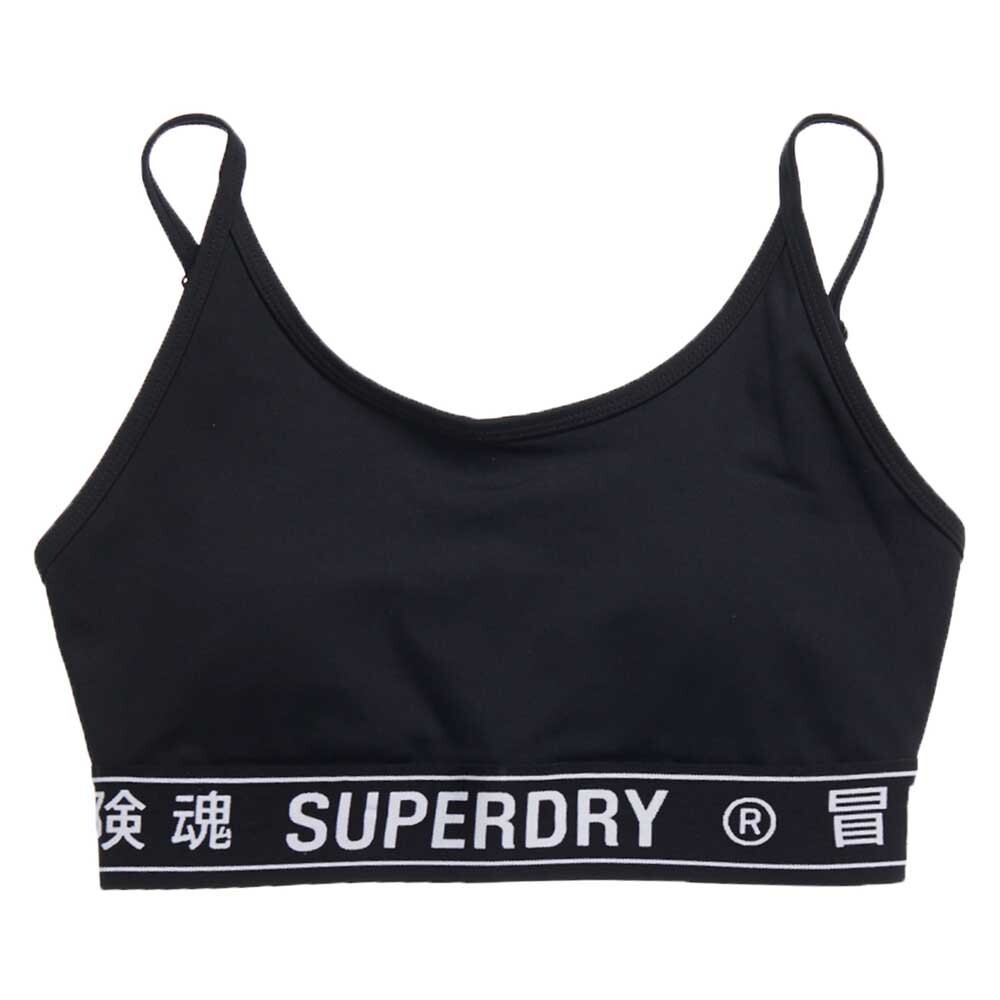 

Спортивный бюстгальтер Superdry Training Logo, черный