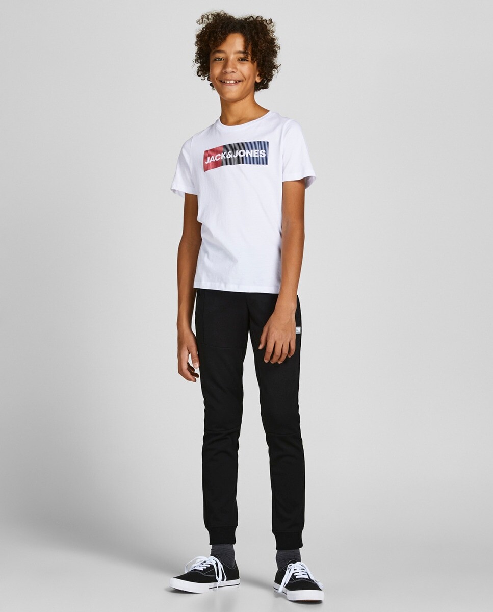 

Хлопковый джоггер для мальчика Jack & Jones, черный