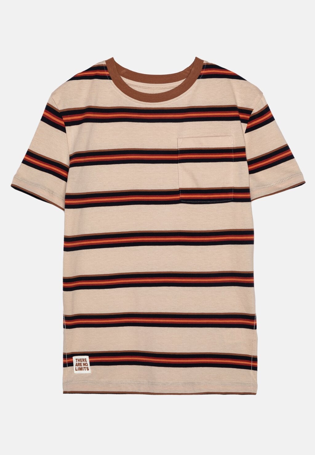 

Футболка с принтом STRIPE MOCK SLEEV Marks & Spencer, цвет calico