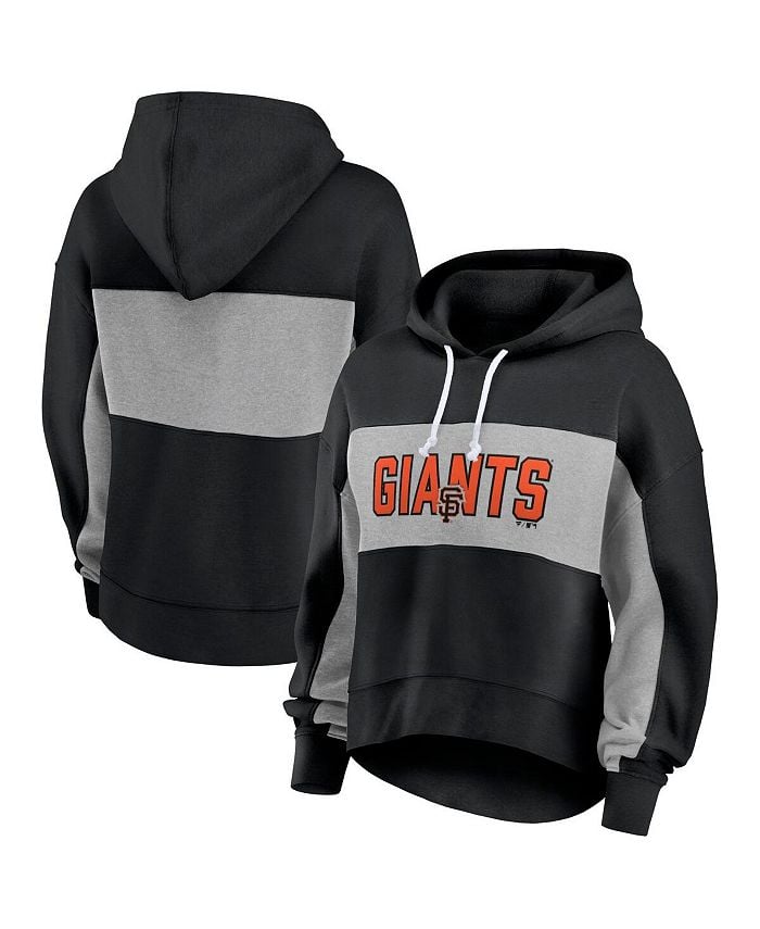 

Женский черный пуловер с капюшоном с фирменным наполнением San Francisco Giants Fanatics, черный