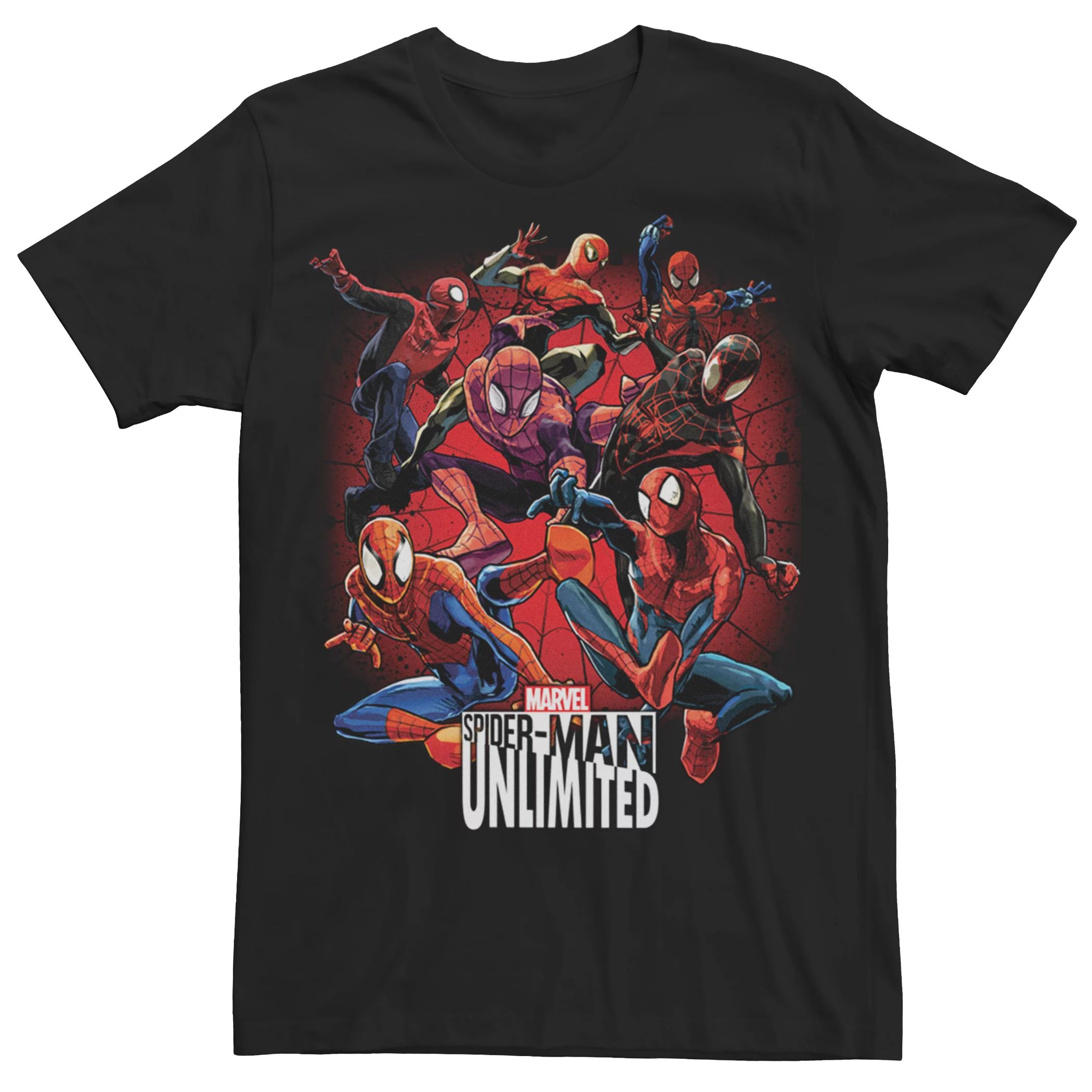 Мужская футболка с рисунком Marvel Spider-Man Unlimited Pose Licensed Character