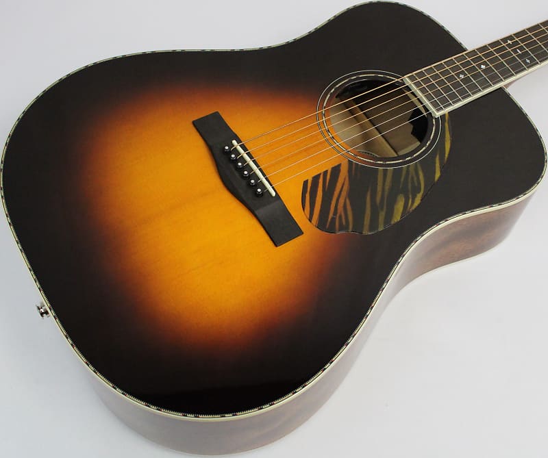 Акустическая гитара Fender PD-220E Dreadnought Acoustic-Electric Guitar, 3-Color Vintage Sunburst