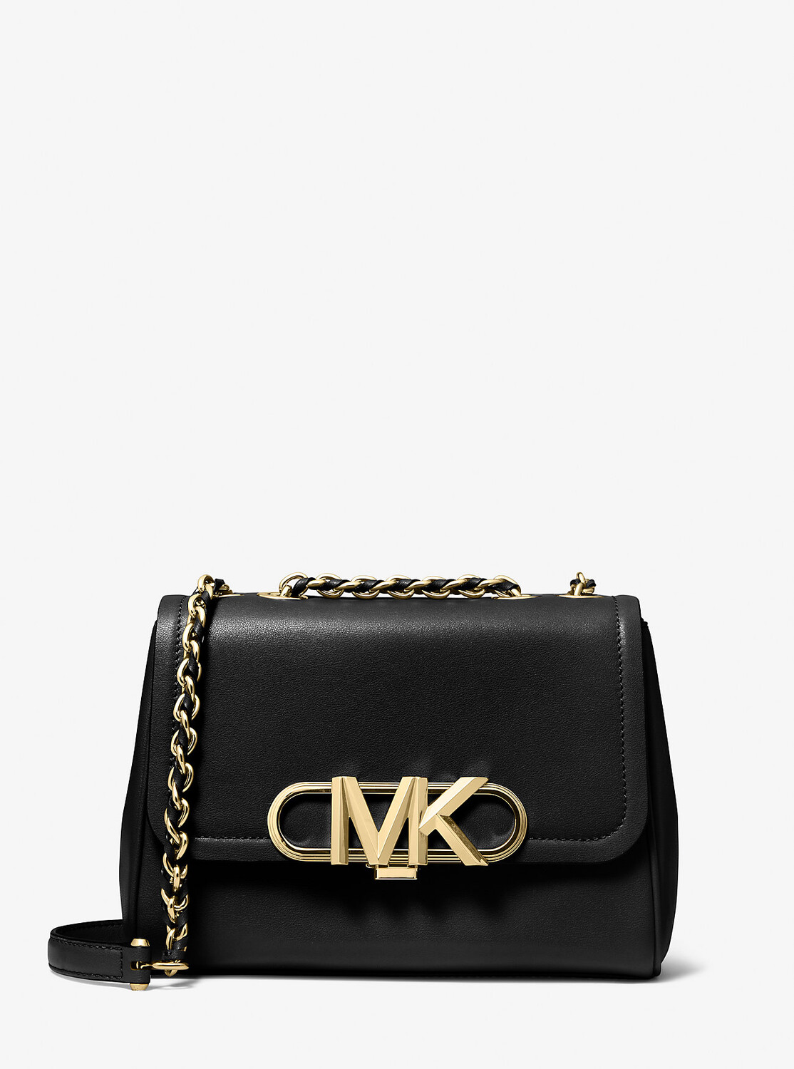 

Кожаная сумка через плечо Parker среднего размера Michael Kors, черный