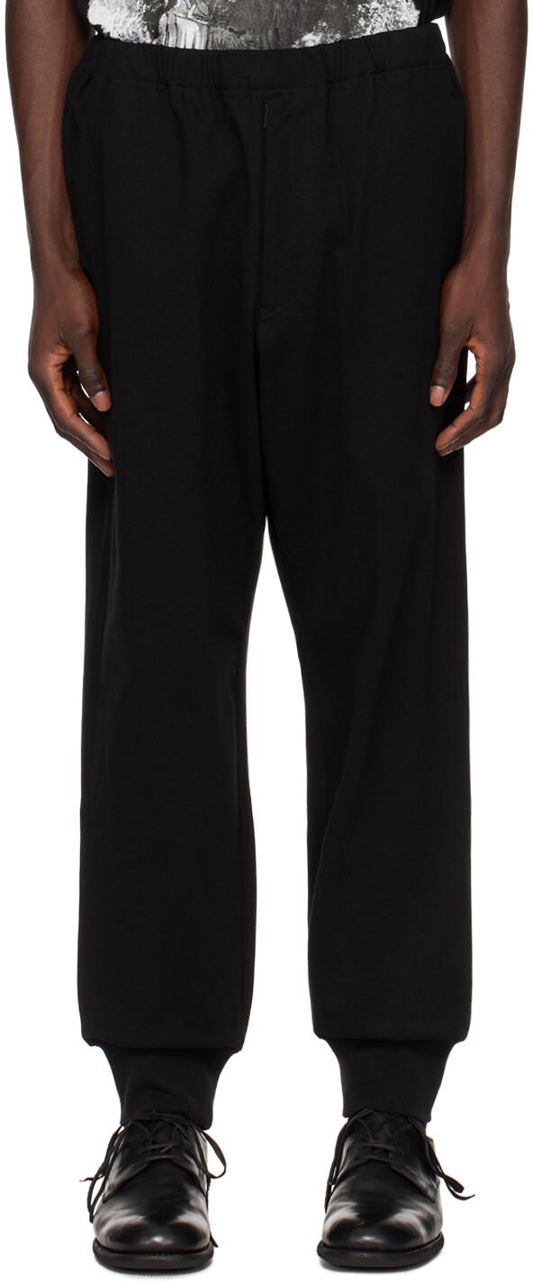 

Черные спортивные штаны на кулиске Yohji Yamamoto, цвет Black