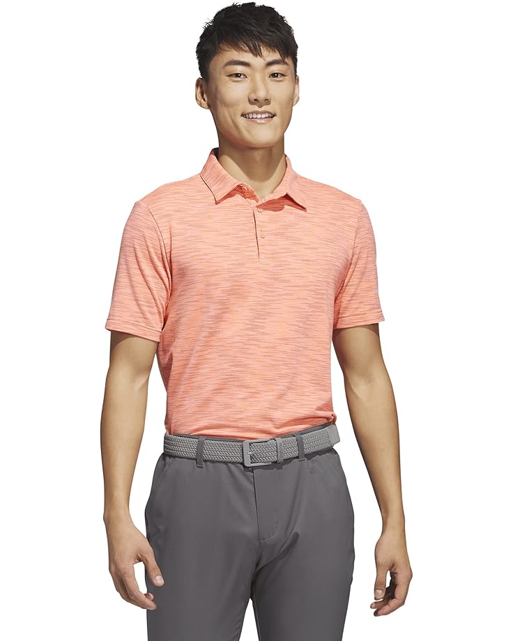 Поло adidas Golf Space Dye, цвет Coral Fusion
