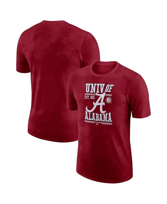 

Мужская футболка Crimson Alabama Crimson Tide Team Stack Nike, красный