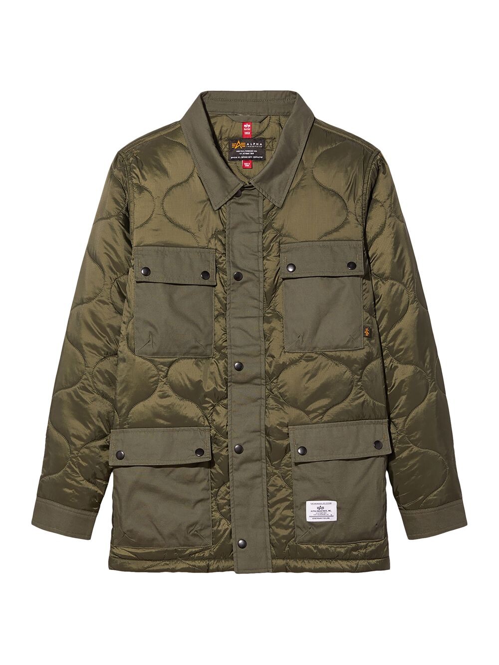 

Стеганая куртка-рубашка Onion Alpha Industries, зеленый