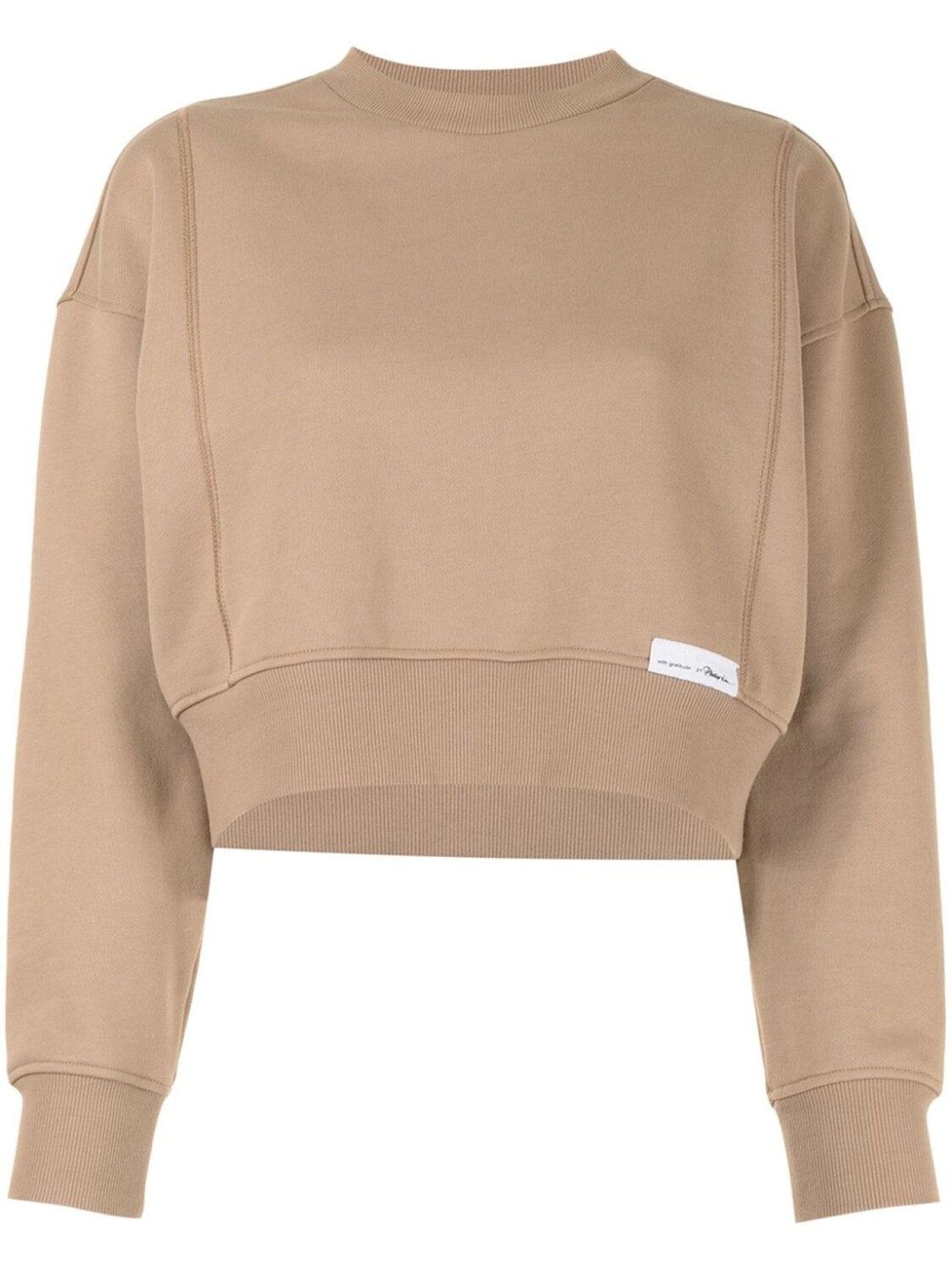 

3.1 Phillip Lim укороченная толстовка Everyday, нейтральный цвет