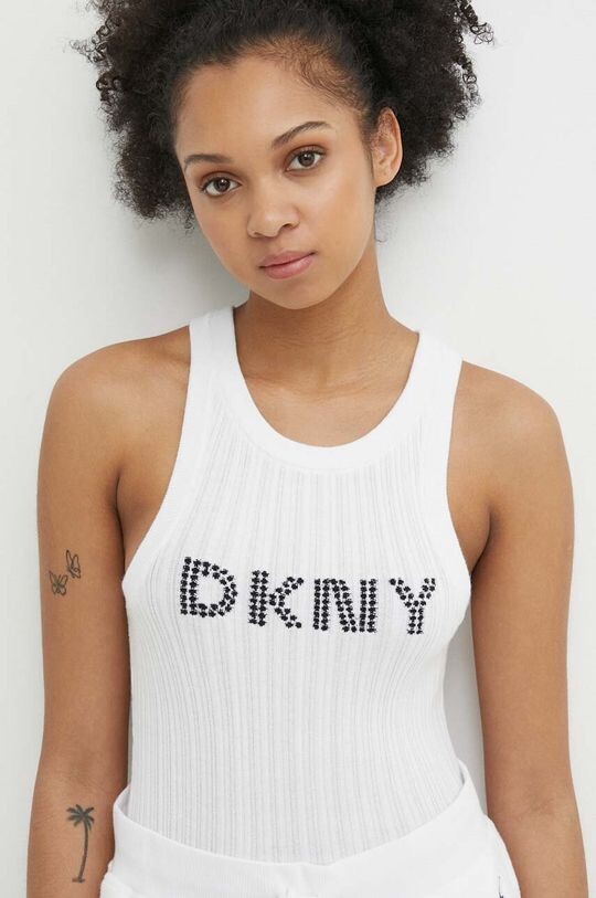 

Хлопковый топ Dkny, белый