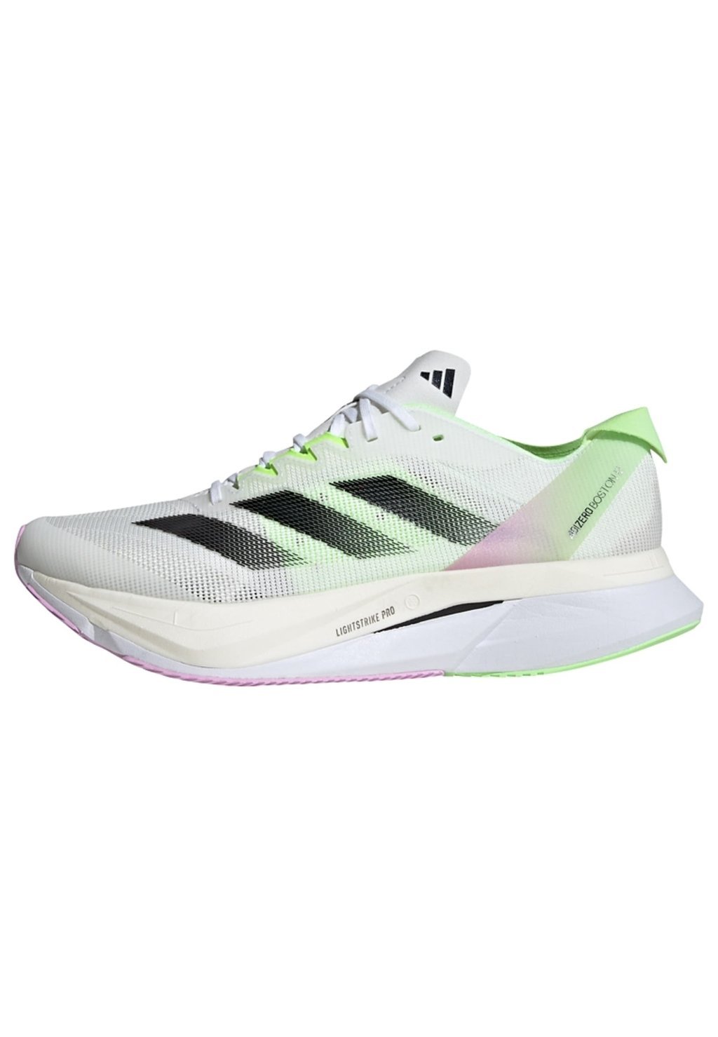 

кроссовки для стабилизирующего бега Adizero Boston 12 Adidas, цвет cloud white core black green spark