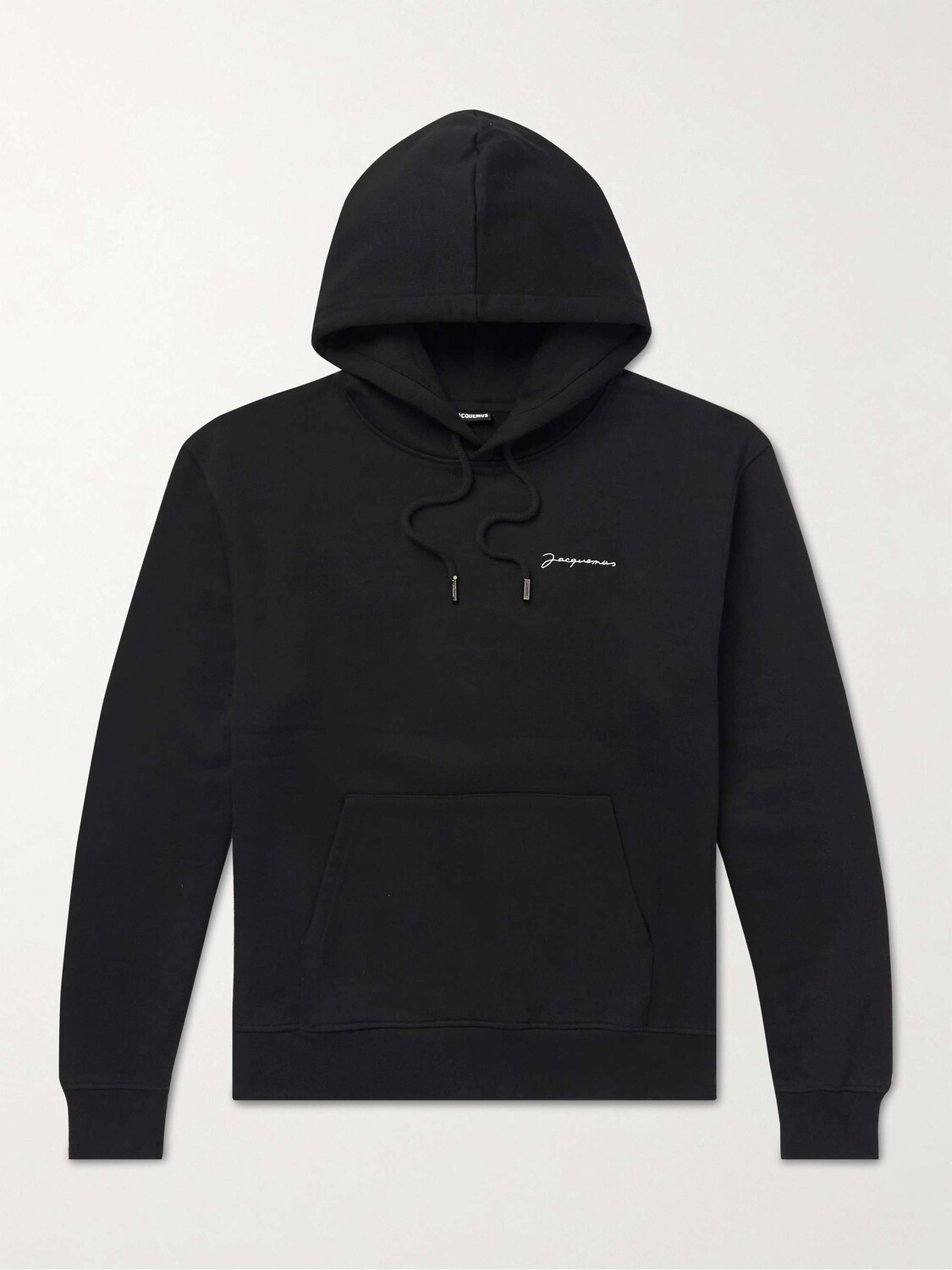 

Худи из органического хлопкового джерси с вышитым логотипом JACQUEMUS, черный