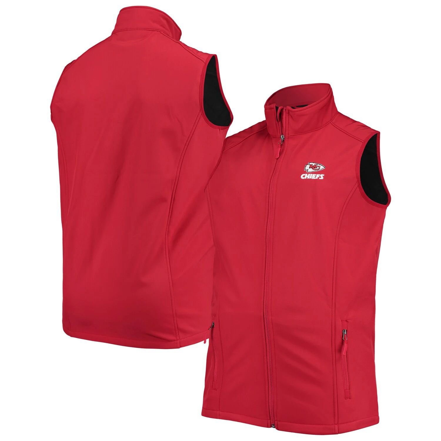 

Мужской жилет Dunbrooke Red Kansas City Chiefs Big & Tall Archer Softshell с молнией во всю длину