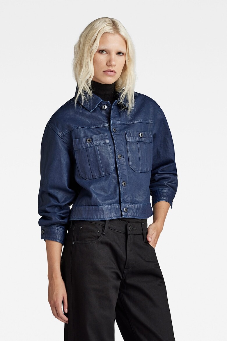 

Короткая джинсовая куртка в деловом стиле G-Star Raw, синий